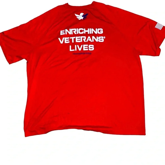 Augusta Sportswear RWB Veterans T-Shirt Sz 4XL - Picture 2 of 3